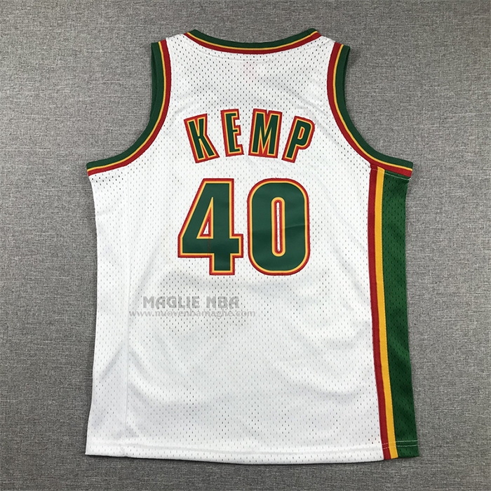 Maglia
 Shawn Kemp NO 40 Bambino
 Seattle SuperSonics Throwback
 Historic Bianco

